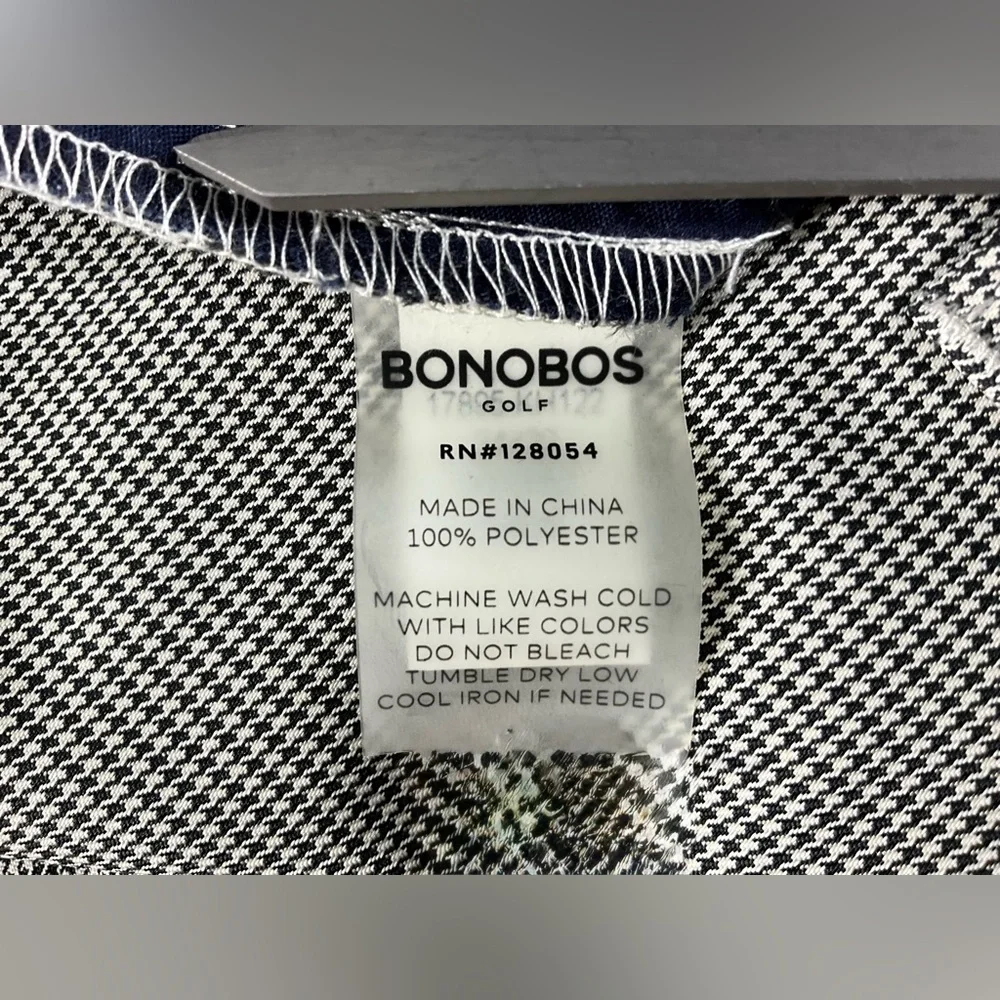 Bonobos Golf Mens Stone Minicheck‎ Straight Leg Pants Size 34 x 32
